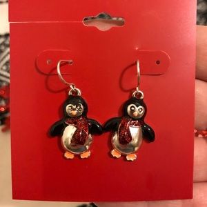 Penguin Christmas Holiday Earrings